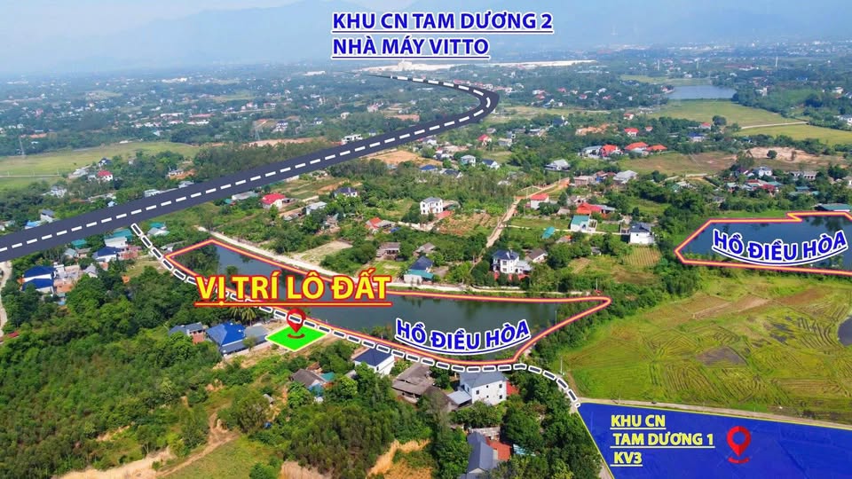Đất view hồ xịn sò, ô tô tránh, gần Tam Dương