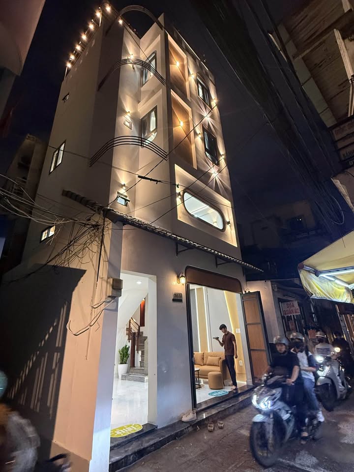 Nhà 5 tầng full nội thất, 2 mặt tiền hẻm kinh doanh 6m, ngang 5.6m - Xô Viết Nghệ Tĩnh, 38m², 7.66 tỷ