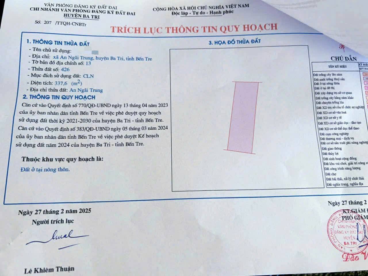 An Ngãi Trung, Ba Tri đất nền vàng ươm mơ ước