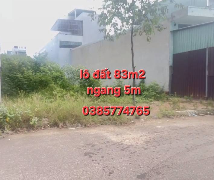 Mảnh đất vàng 83m² mặt tiền 5,4m, hướng Tây Nam, Quy Nhơn