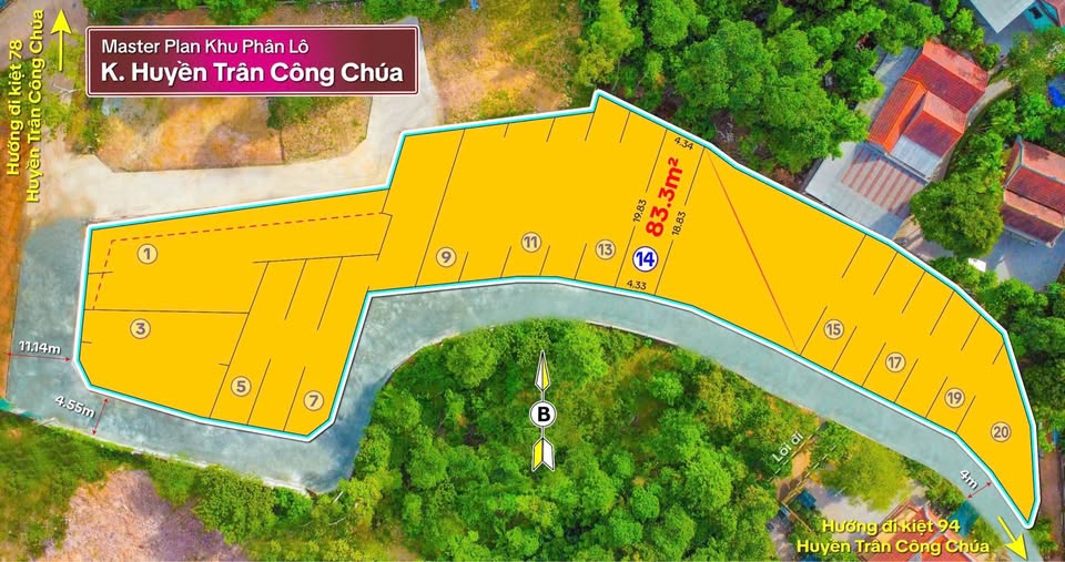 Chuyển nhượng nhanh lô đất 83m2 kiệt ô tô đường Huyền Trân Công Chúa, Huế