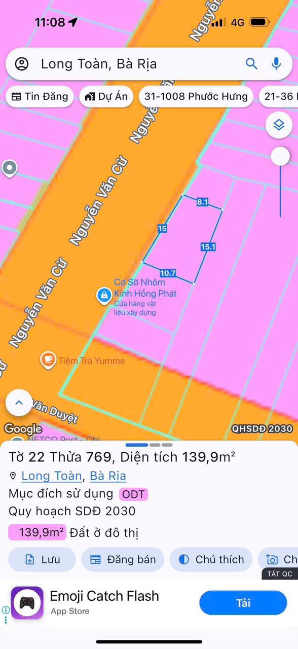 Sở hữu ngay vị trí đắc địa trên trục đường Nguyễn Văn Cừ sầm uất, Phường Long Toàn, Bà Rịa