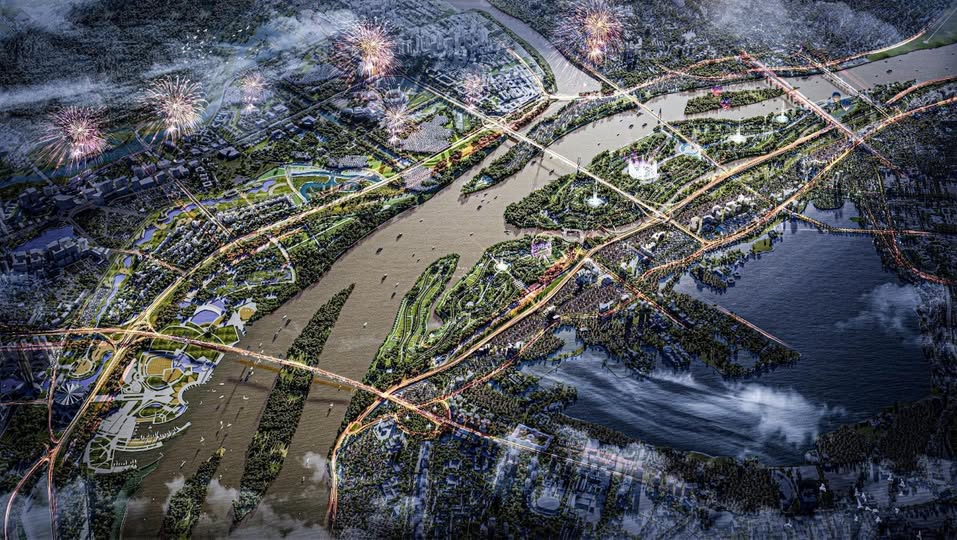 Bùng nổ view sông thành phố đất vàng Hải Bối, ô tô tải tránh, 15 phút đến sân bay nội bài