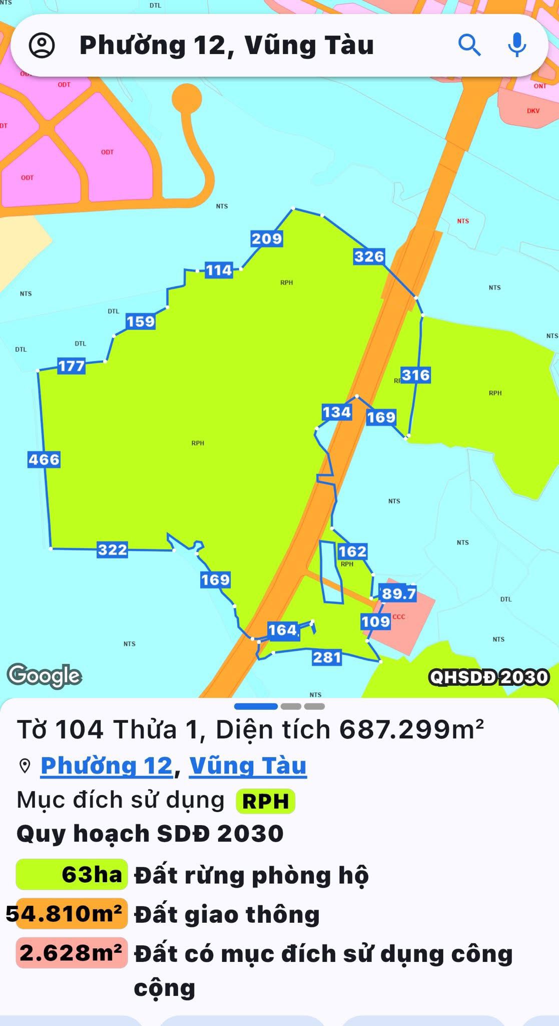Siêu phẩm đất nền rộng lớn 23.7396.1m2 tại Phường 12, Vũng Tàu cũ