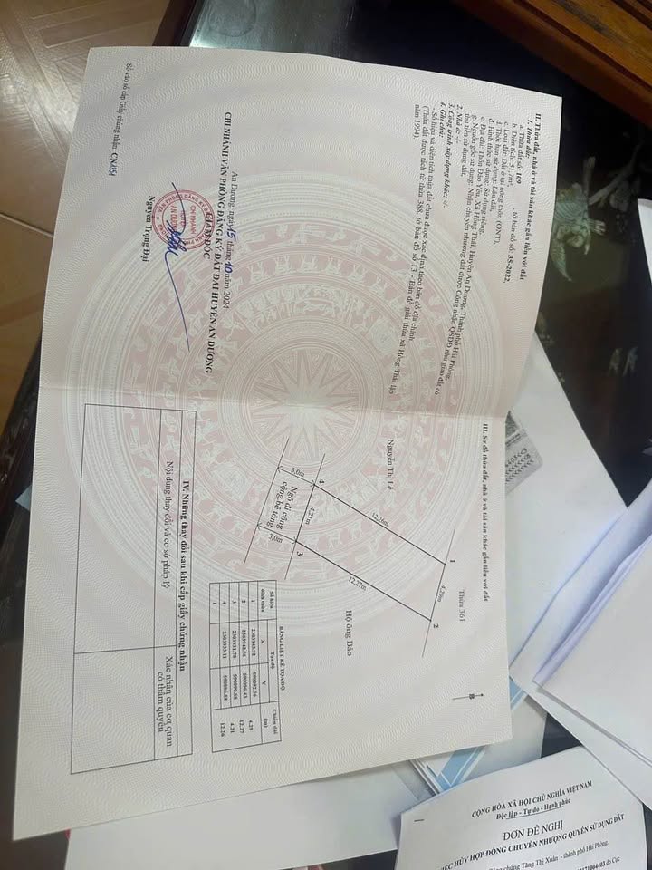 Mảnh đất vàng Đào Yêu, Hồng Thái 51.7m2, ngang 4.21m, hướng Tây Nam, giá chỉ 800 triệu