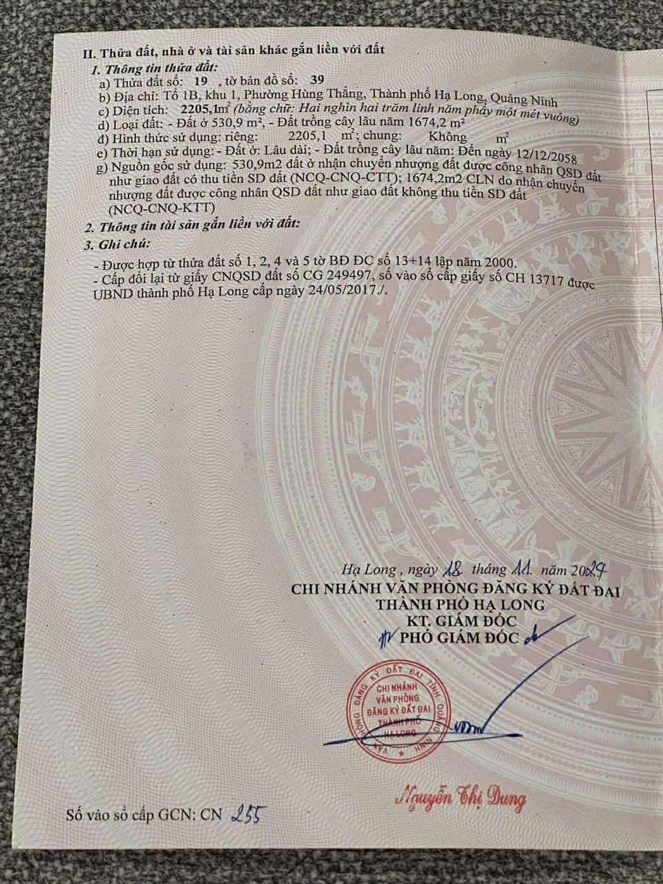 Chính chủ cần bán gấp lô đất mặt hồ Hùng Thắng, vị trí cực đẹp gần Cafe Cá Koi