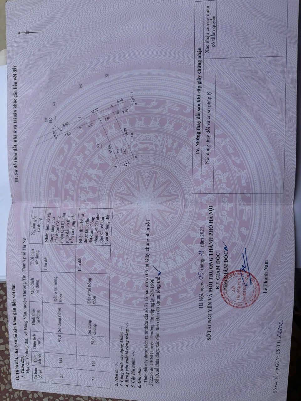 Đất Hồng Vân, Thường Tín gần vành đai 4, giá hấp dẫn