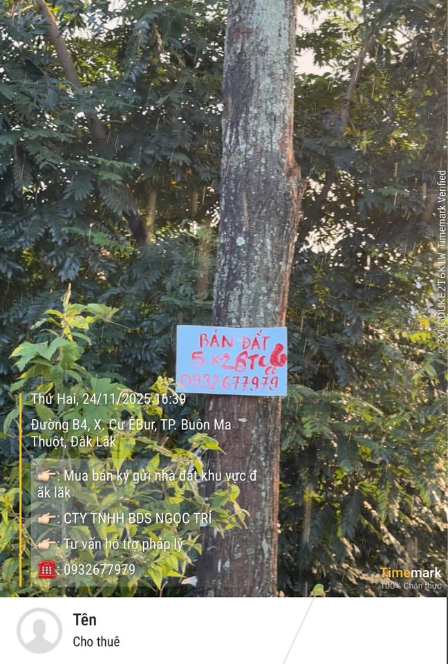 Bán đất mặt tiền đường B4, diện tích 5mx28m, giá 1,39 tỷ