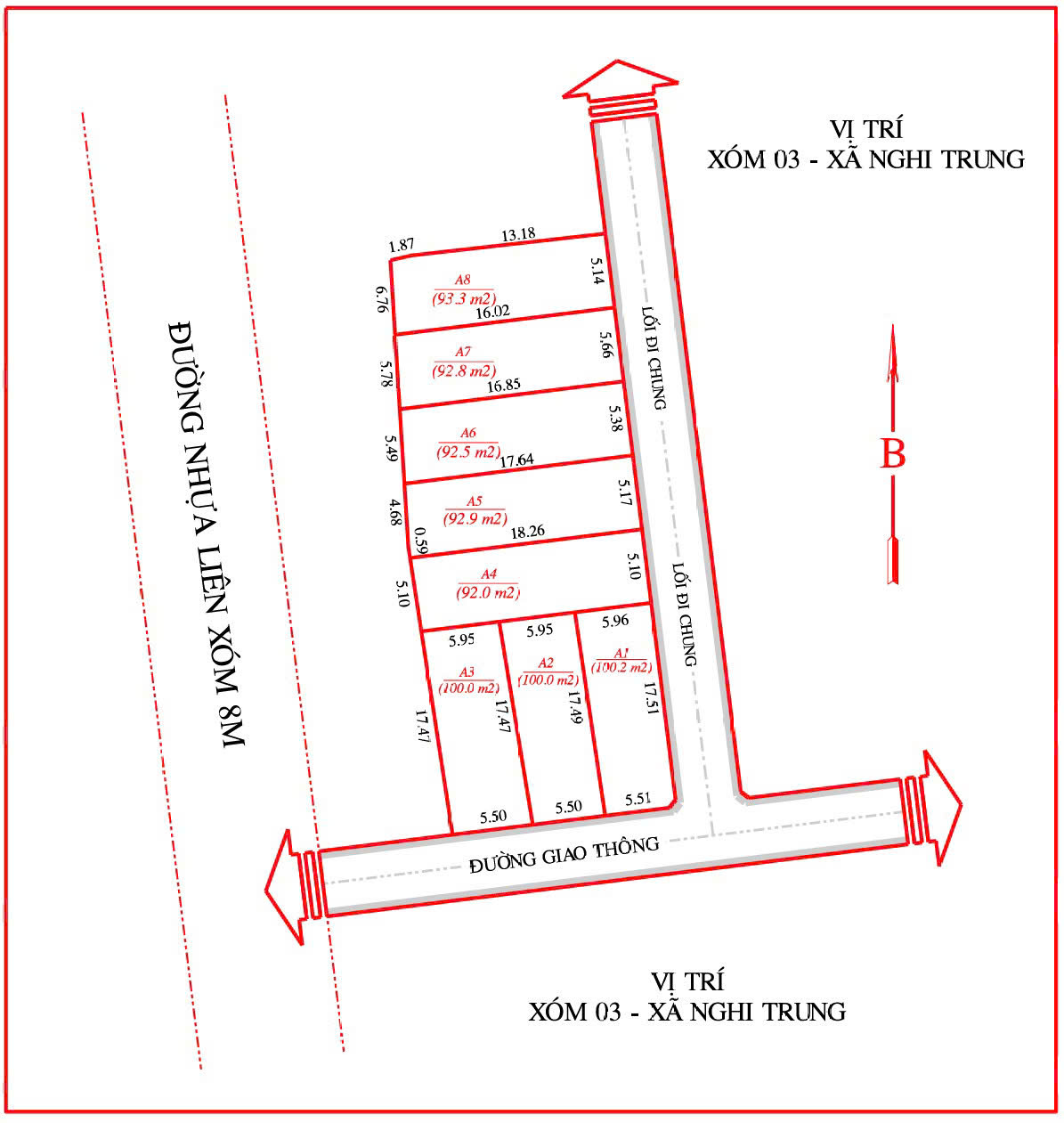 Bán đất nền 100m2 tại Nghi Trung, Nghệ An