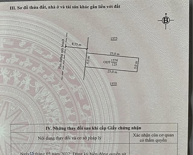 Bán đất 125m2 mặt tiền 5m tại Quảng Xương, Thanh Hóa