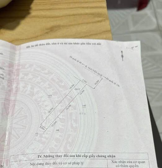 Đất Nguyễn Huệ 200m2, thổ cư 70m2 - Giá yêu thương