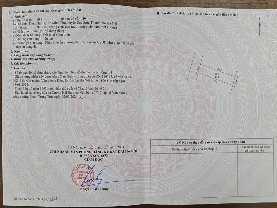 Đất vàng Phú Hạ, sở hữu ngay 81,5m2 full thổ cư chỉ nhỉnh 1 tỷ