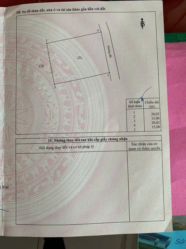 Chủ nhà kẹt tiền cần bán gấp lô đất 300m² tại Bình Minh, Đồng Nai