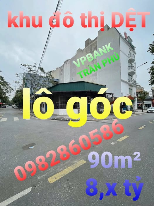 Lô góc vip đô thị Dệt Nam Định mặt tiền 20m, kinh doanh đa năng, giá 8 tỷ