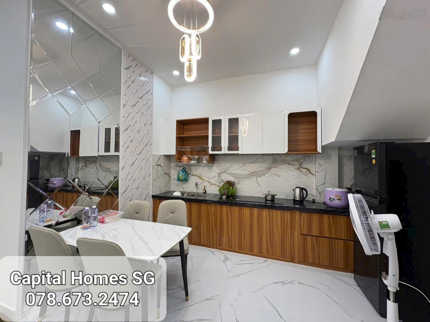 Bán nhà 3 tầng full nội thất mới hẻm ô tô đường Trần Đại Nghĩa (Bình Chánh - HCM) GIÁ 1,95 TỶ