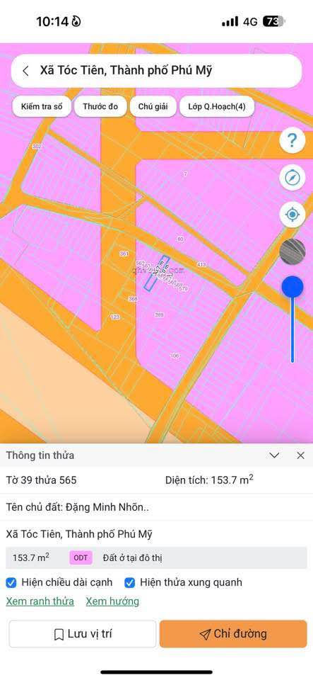 Bán đất 155m2 mặt tiền 5m tại Xã Phước Hưng, Huyện Long Điền, Tỉnh Bà Rịa - Vũng Tàu
