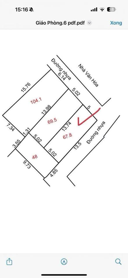 Bán lô đất góc 68m² tại Vĩnh Khúc, Văn Giang, Hưng Yên - Giá hấp dẫn