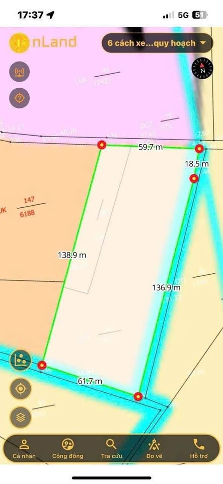 Cần bán gấp 9 công (9000m2) đất rẫy trồng cây lâu năm tại Trảng Bàng, Tây Ninh