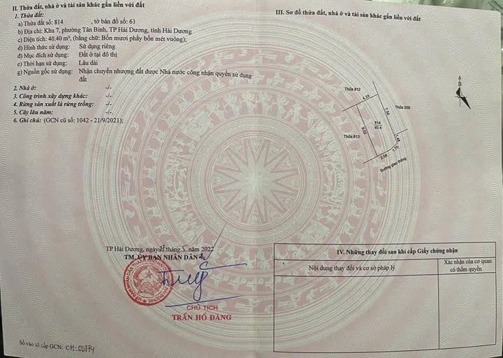 Đất vàng Bình Lộc - 40.4m2 vuông vắn, giá chỉ 1.39 tỷ