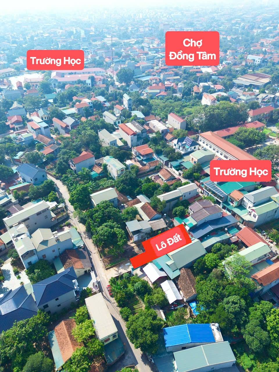 Bán ô đất diện tích rộng 224m² tại tổ dân phố Đông Nghĩa, Đồng Tâm, Vĩnh Yên, Vĩnh Phúc