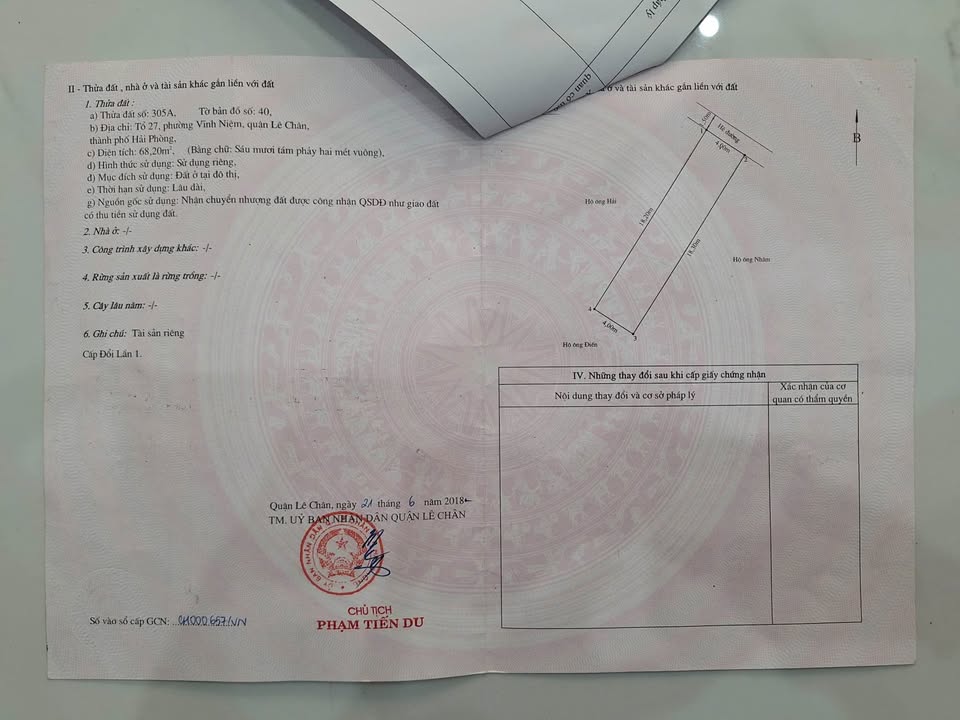 Mặt đường Vĩnh Tiến - 68m² - kinh doanh - đầu tư sinh lời đỉnh cao