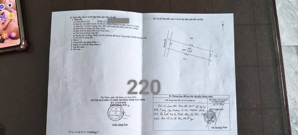 Bán nhà gần khu công nghiệp Phước Đông, Gò Dầu, Tây Ninh 1,25 tỷ