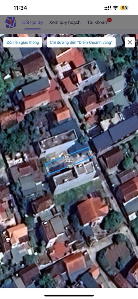 Đất Vàng Kim Bảng, 93m2 mặt tiền 4,5m, hướng đông bắc