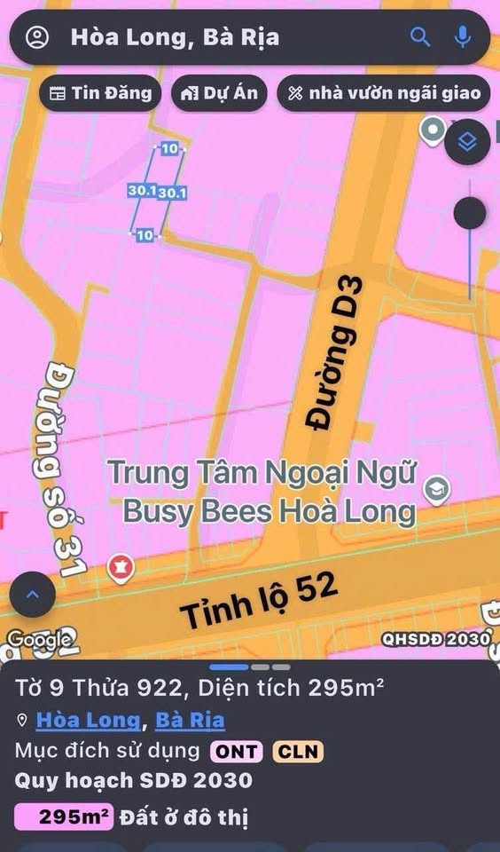 Đất xịn Hòa Long, 2,5 tỷ, sổ 150m² thổ cư, gần chợ, tiện xây trọ