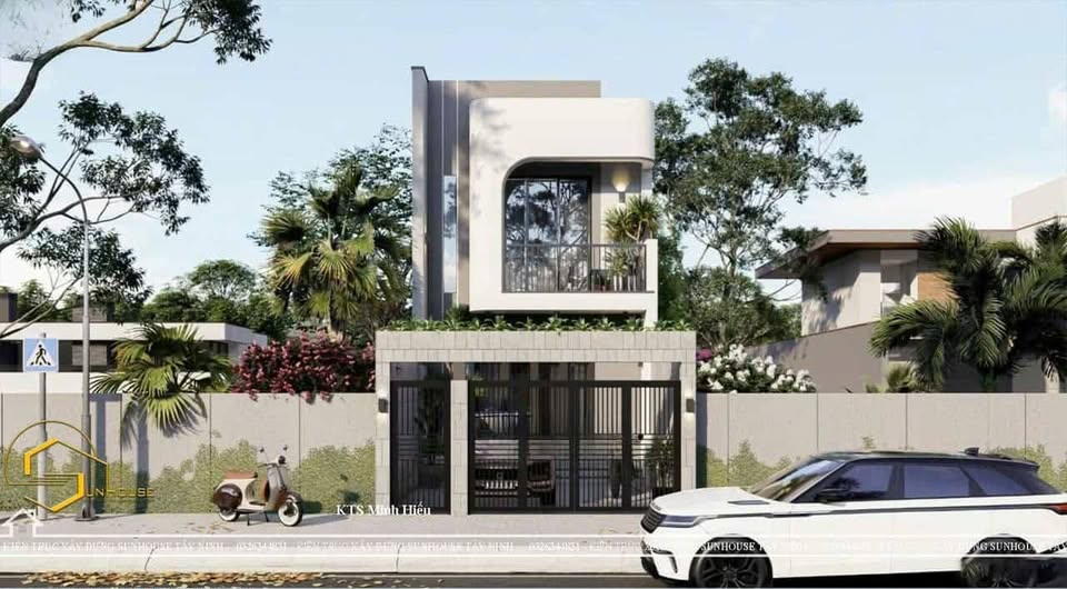 Căn nhà được thiết kế thông minh với gác lửng, bao gồm 3 phòng ngủ, 2 nhà vệ sinh