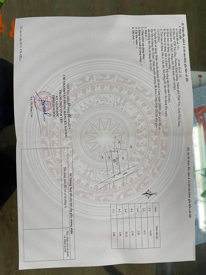 Đất Vĩnh Yên 100m2 ngõ thông, ô tô tránh, giá 2 tỷ