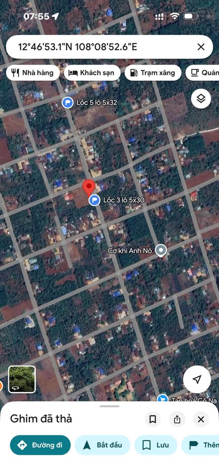 Mảnh đất vuông vắn, tọa lạc tại mặt tiền đường bê tông Cuor Đăng