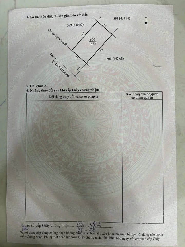 Bán đất mặt tiền Lê Viết Lượng, Huế, kinh doanh tốt