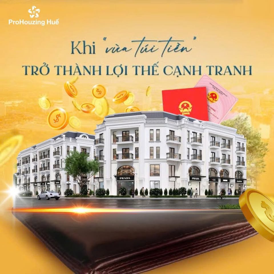 Cơ hội sở hữu shophouse và liền kề 4 tầng tại Đào Tấn Diamond City Huế với quỹ hàng siêu hiếm chỉ 29 căn