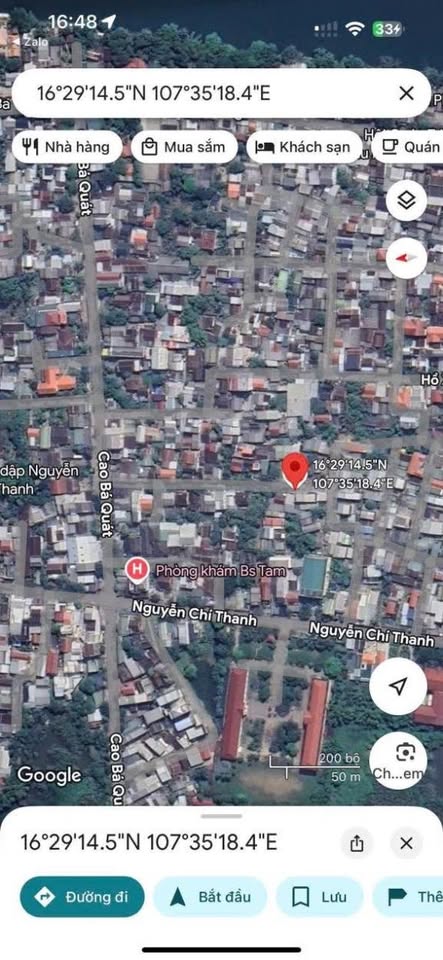 Bán đất nền kiệt ô tô Cao Bá Quát, thành phố Huế 146m²