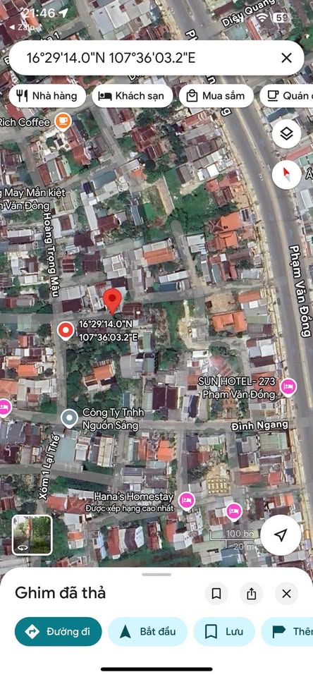 Đất vàng trung tâm thành phố Huế, ô tô thông, giá chỉ 1.75 tỷ