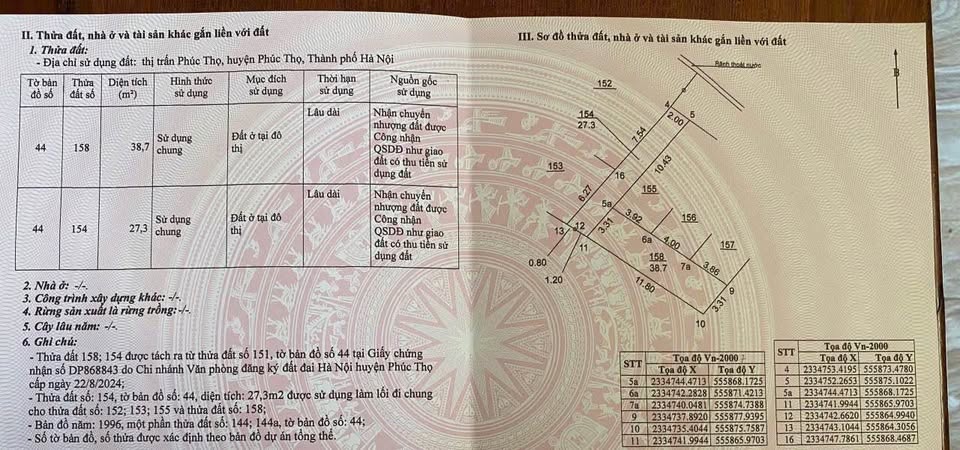 Bán đất Lạc Trị, Phúc Thọ, Hà Nội, diện tích 39m2, giá chỉ hơn 800 triệu
