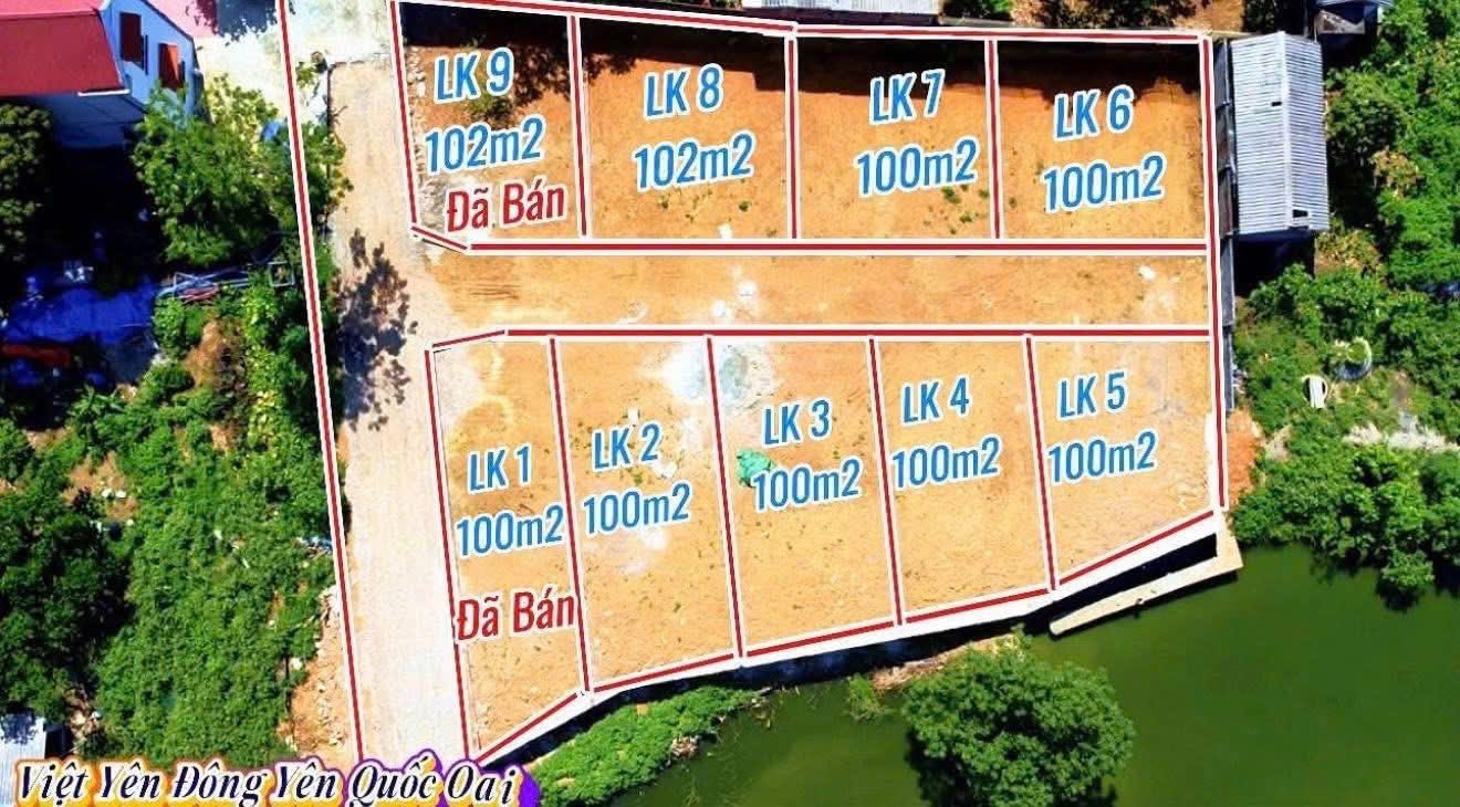 Bán lô đất view hồ điều hòa, 100m2 full thổ cư, giá hơn 1 tỷ