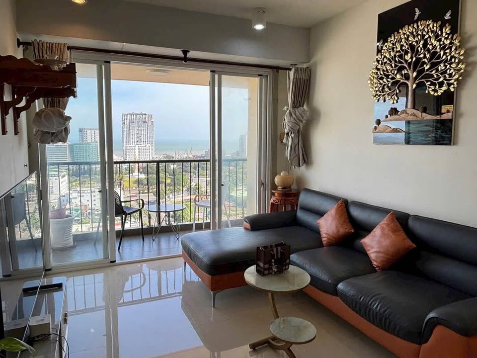 Căn hộ Vũng Tàu Plaza tầng cao view biển, 2 phòng ngủ đủ nội thất