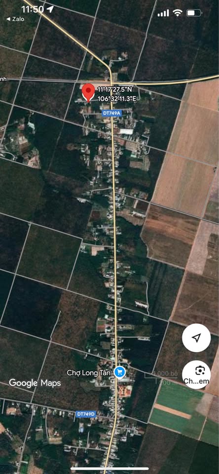 Đất Long Tân 5m x 31m, thổ cư 100m², sát đường mòn Hồ Chí Minh, giá hời