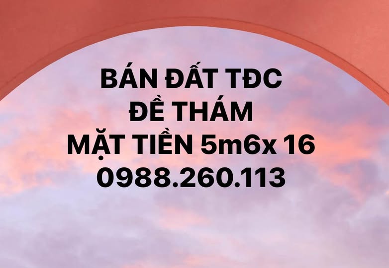 Bán đất tái định cư Đề Thám, Cao Bằng, diện tích 89.6m², mặt tiền 5.6m, giá hơn 2 tỷ