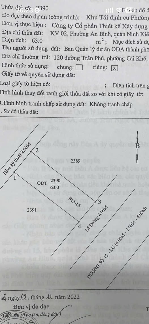 Bán nền đất cực đẹp tại khu tái định cư An Bình, thành phố Cần Thơ