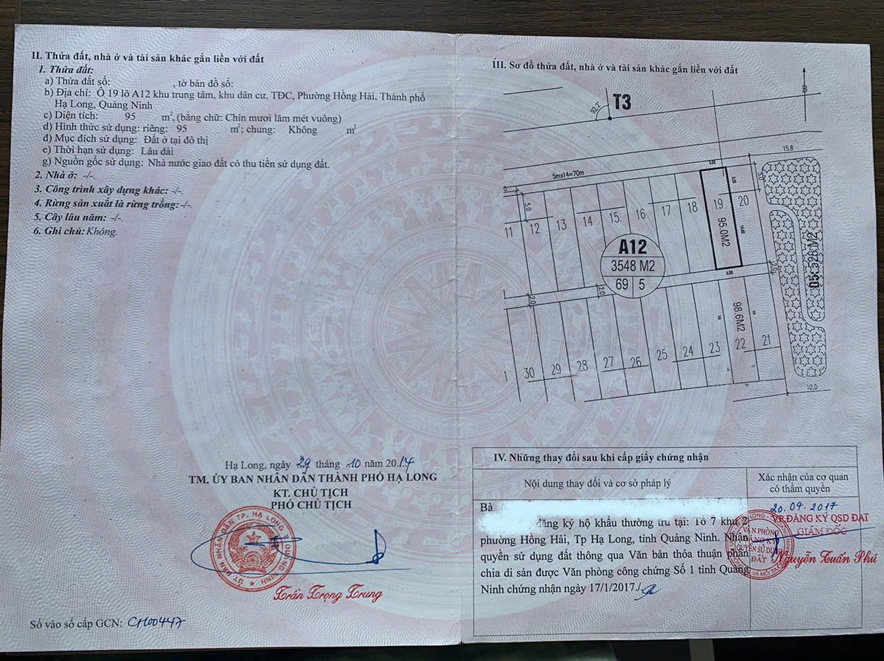 Bán nhà mặt đường 95m2, 4 tầng, kinh doanh tốt tại Hạ Long, Quảng Ninh