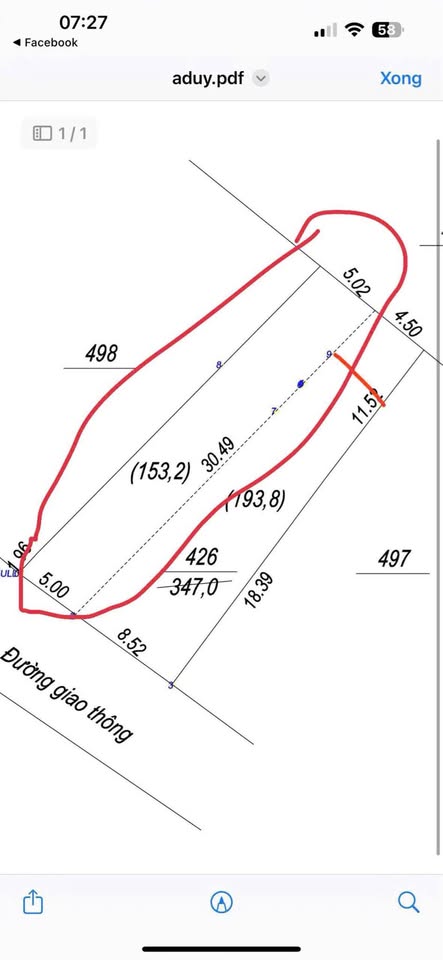 Đất vàng Đại Từ, 150m2 mặt tiền 5m, tặng kèm 150m2 vườn cây