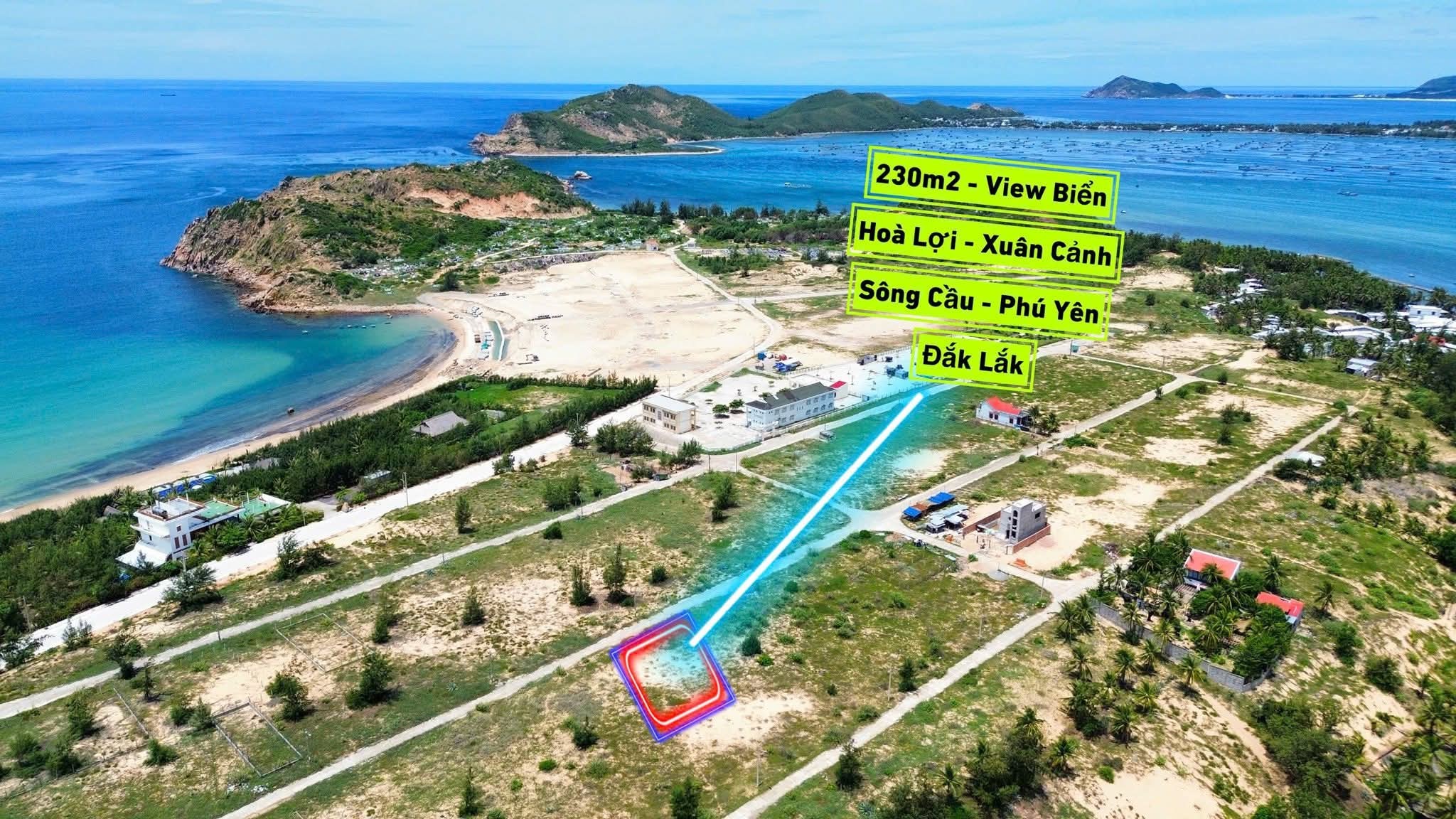 Bán đất biển Sông Cầu, Phú Yên, diện tích 230m², full thổ cư, giá nhỉnh 1 tỷ