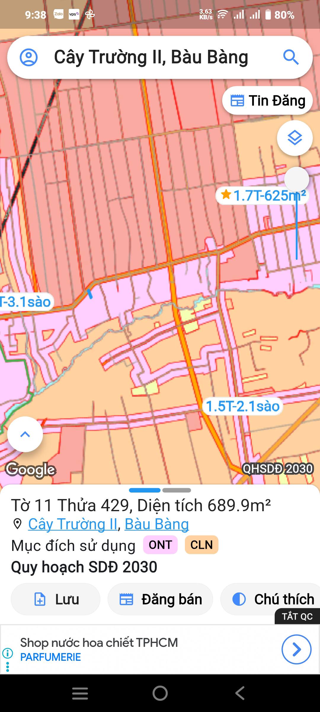 Bán đất mặt tiền DT750, đối diện khu công nghiệp Cây Trường 2 - Giá chốt gấp chỉ còn 2,2 tỷ