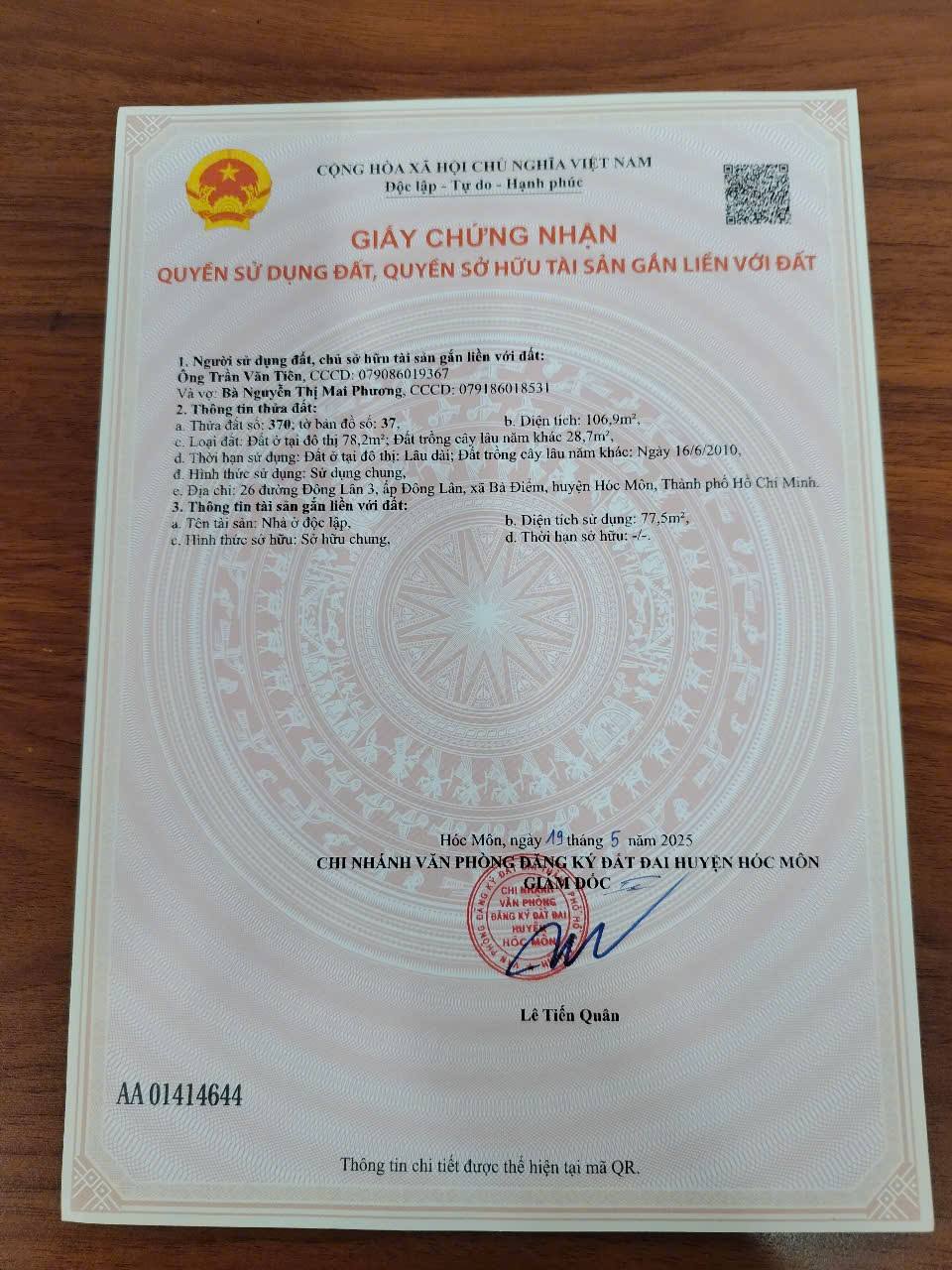 Nhà Bà Điểm, Hóc Môn, sổ hồng thơm phức, sân rộng đón gió trời