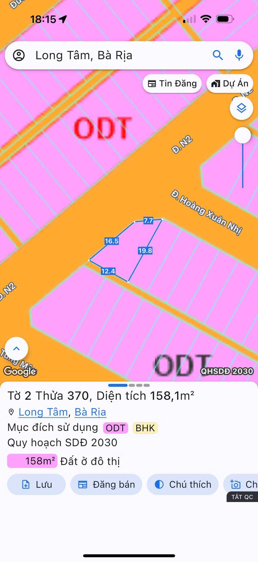 Bán lô đất tuyệt đẹp, vị trí góc 2 mặt tiền đường Hoàng Xuân Nhị, khu Hưng Việt