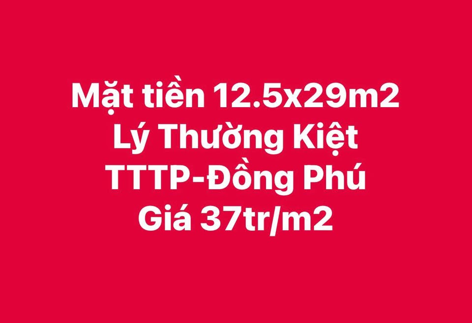 Bán đất mặt tiền đường Lý Thường Kiệt, Đồng Phú, Quảng Bình 407m2