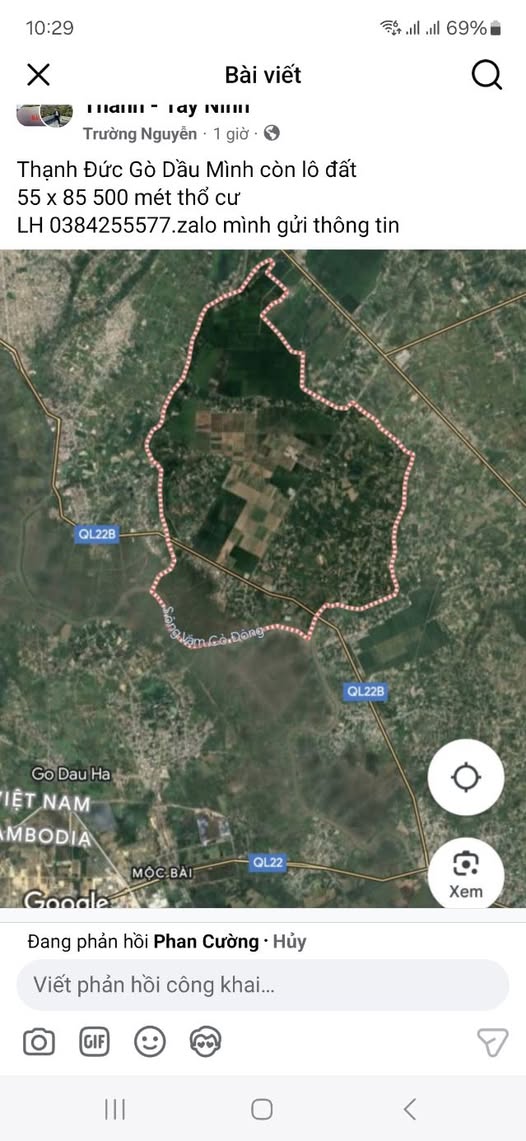 Siêu phẩm đất nền tại Thạnh Đức, Gò Dầu, Tây Ninh đã chính thức lên sàn