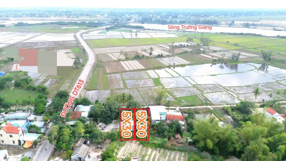 Bán đất nền liền kề view đồng, gần DT613, Tam Kỳ, Quảng Nam